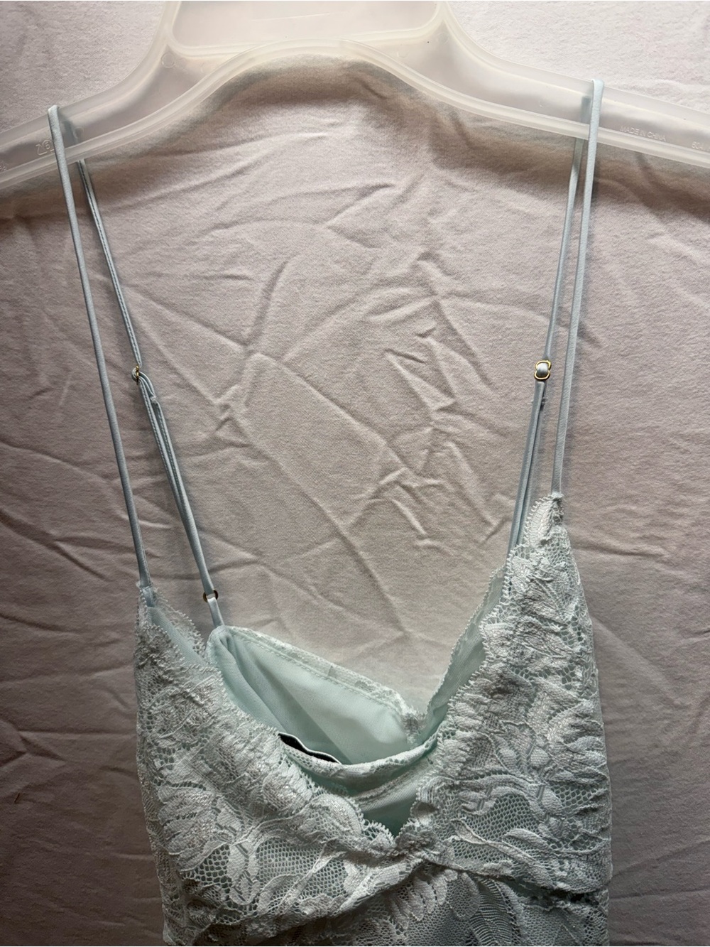 Banana Republic Lace-Trim Camisole Tank Top - Light Blue - Picture 5 of 9